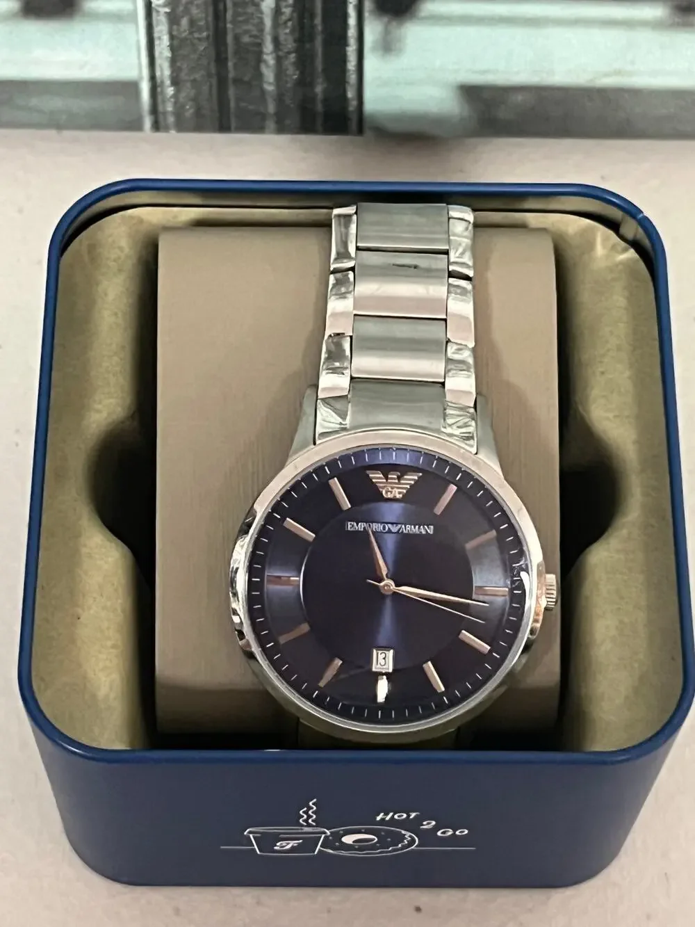 Emporio Armani AR2477 Men's Stainless Steel Band Quartz Watch