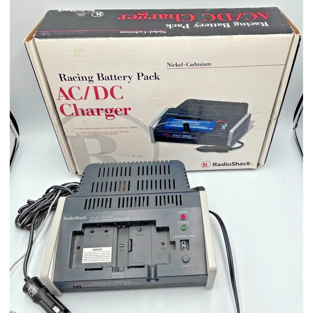 Radio Shack Racing Battery Pack AC/DC Charger 23-411 Nickel Cadmium New Open Box