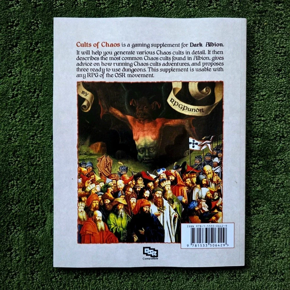 RPGPundit Book Lot Dark‎ Albion Lion & Dragon Medieval Grim Fantasy Roleplaying