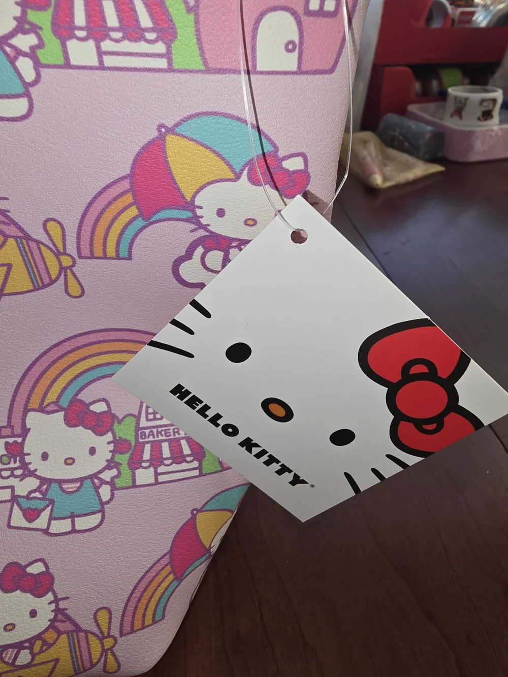 Hello Kitty Pink 💕 Rainbow Makeup Bag, Brand New with Tags
