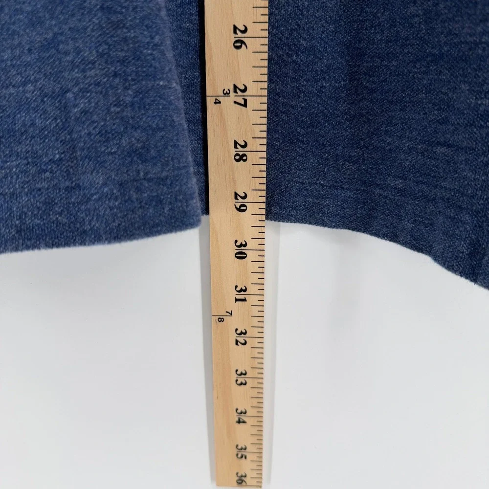 Polo Ralph Lauren Mens‎ L Blue Heathered Short Sleeve Polo Shirt Red Pony Logo