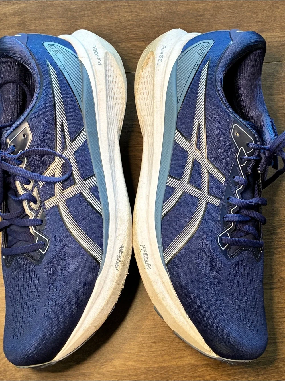 ASICS Men's Gel-Kayano 30 Blue and White Size 14