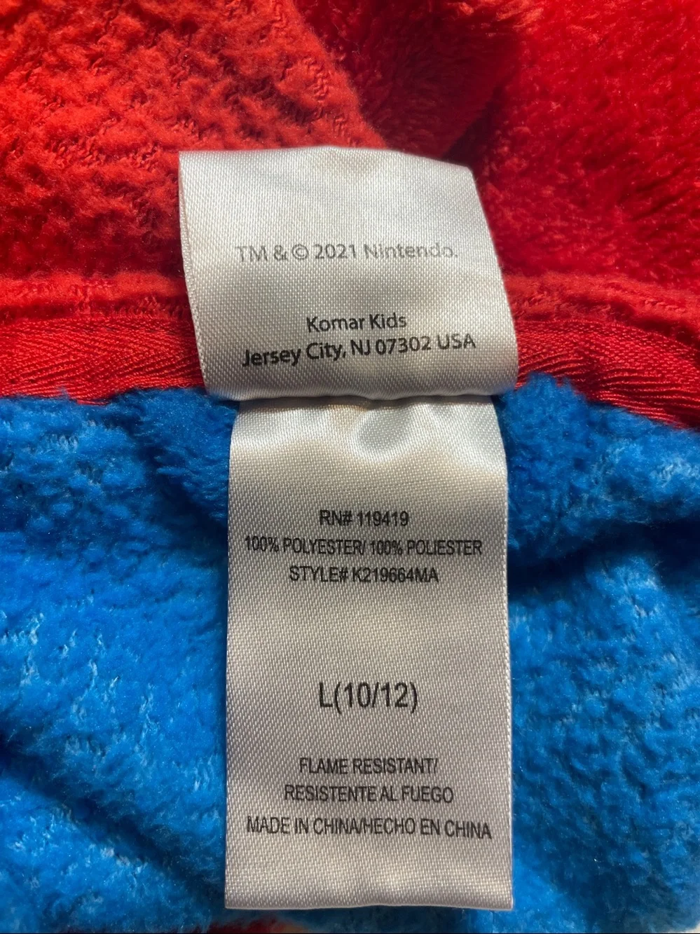 Nintendo plush hooded