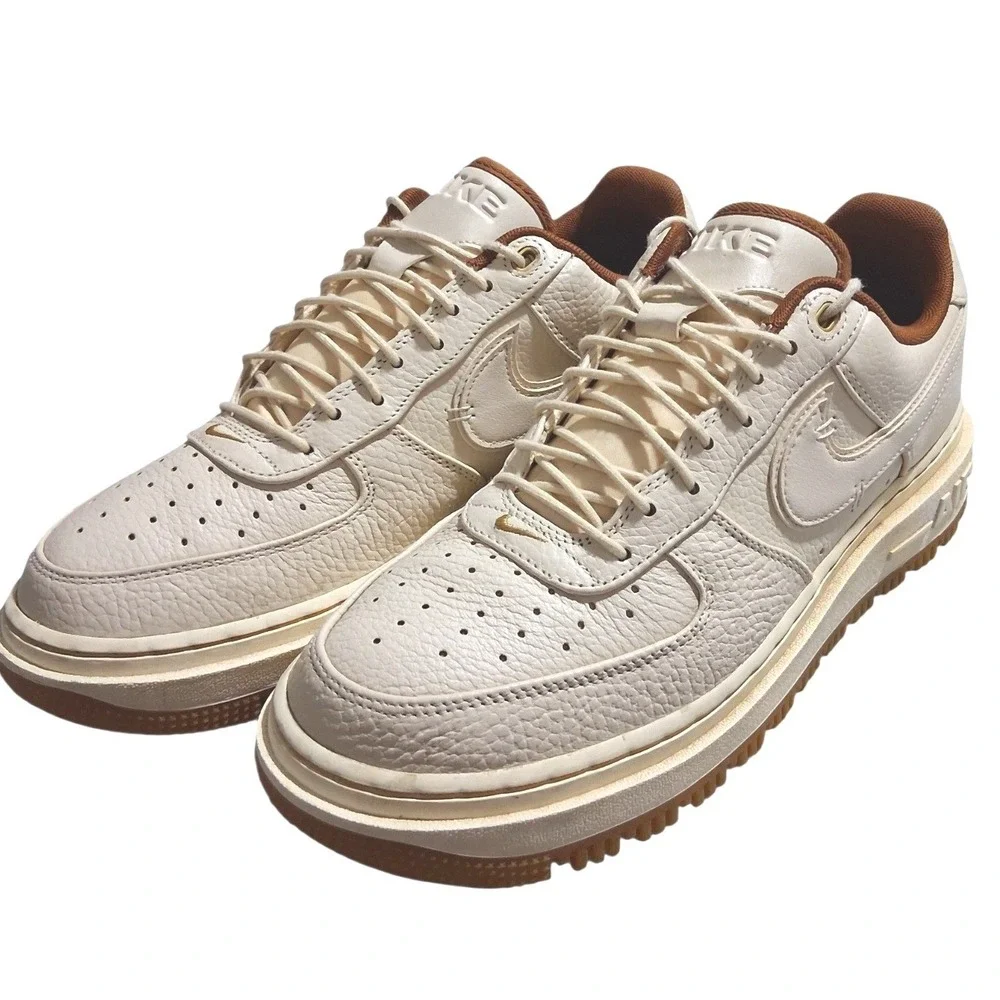 Nike Air Force 1 Low Luxe Pearl Pecan Mens size 10.5 Classic Streetwear Sneakers