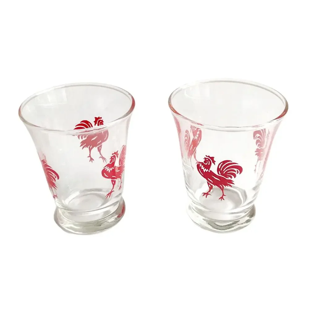 Vintage environment red rooster