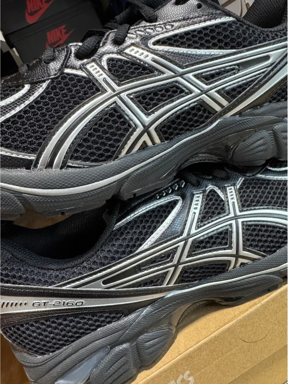 ASICS GT 2160 'Black Pure Silver' 1203A275-001 MENS SIZE 14