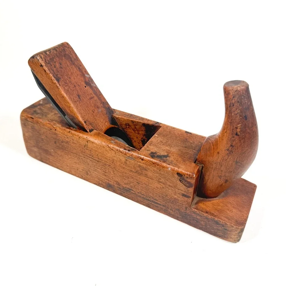 Antique 19th Century Wooden Hand Plane - J.&H.M Extra Qualität Iron - Number 8