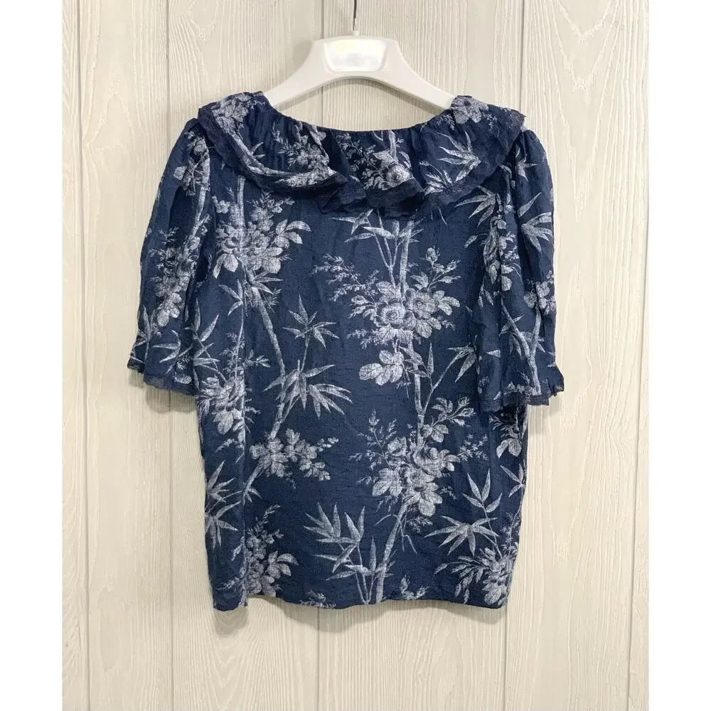 LOFT blue floral