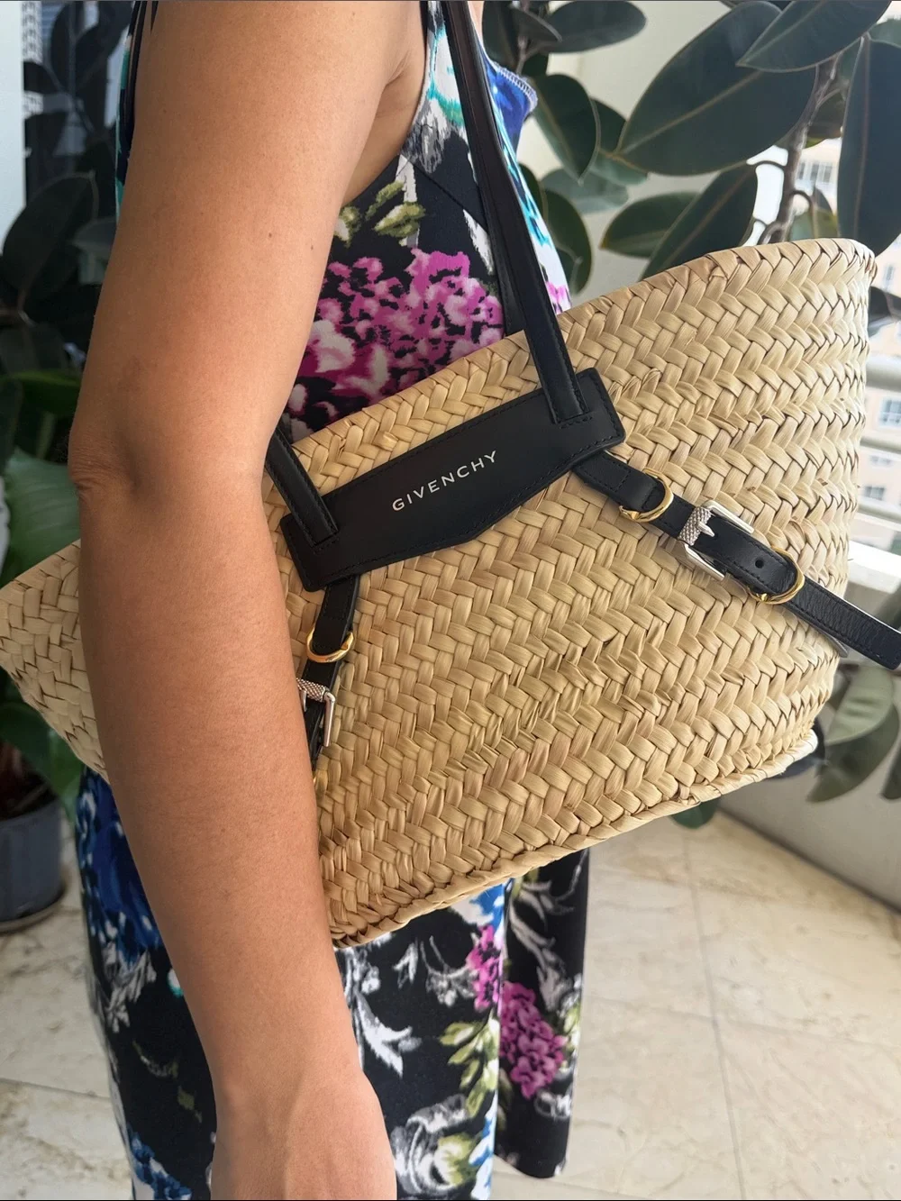 Givenchy woven straw