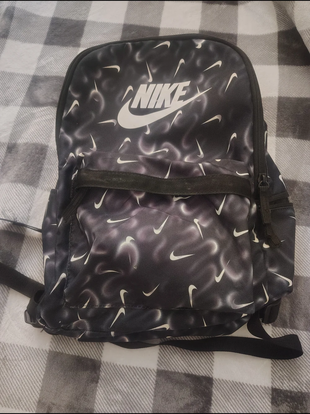 Nike Kids Backpack in Black and White