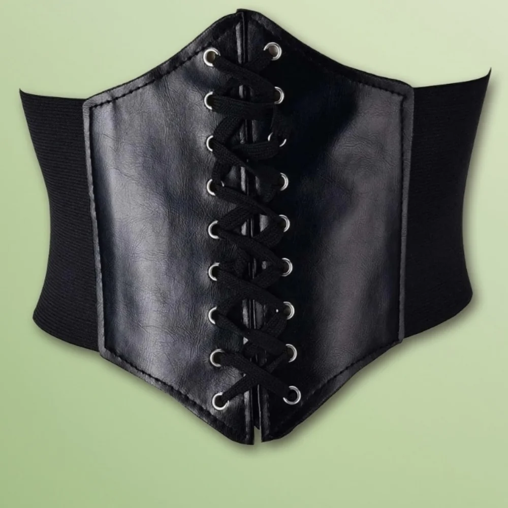 Hot Topic Corset Style Lace-Up Waist Cincher Belt