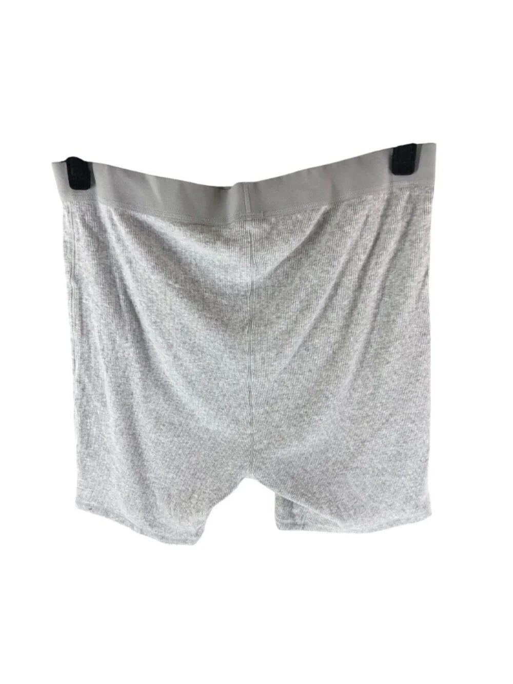 Skims Cotton Rib Boxer Shorts Gray 2X