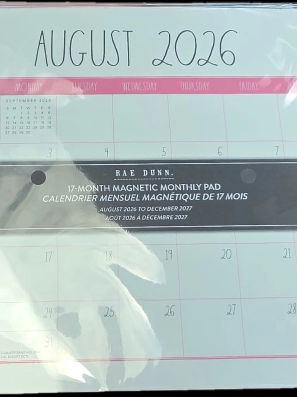 Rae Dunn Magnetic Calendar