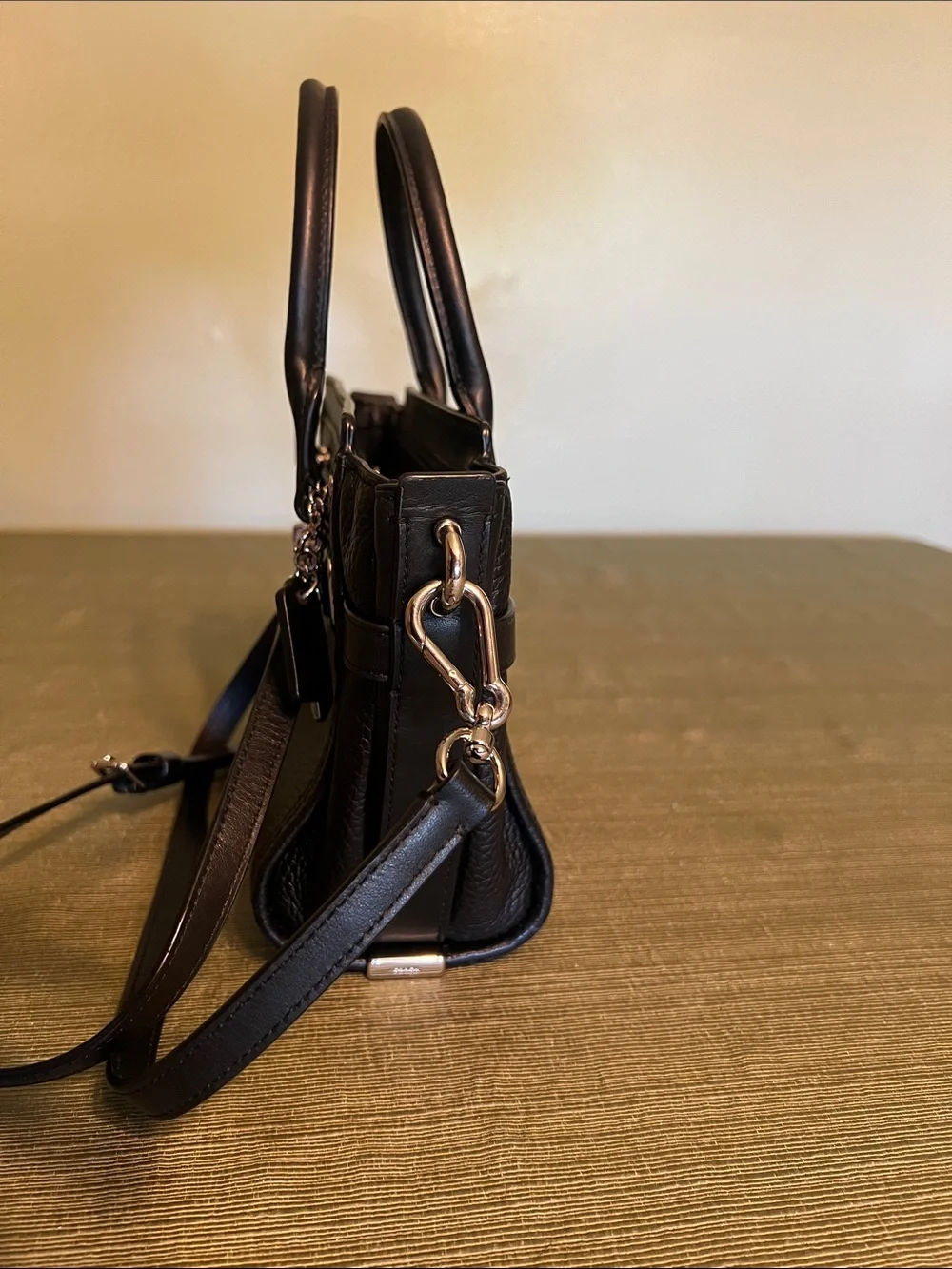Coach pebbled leather