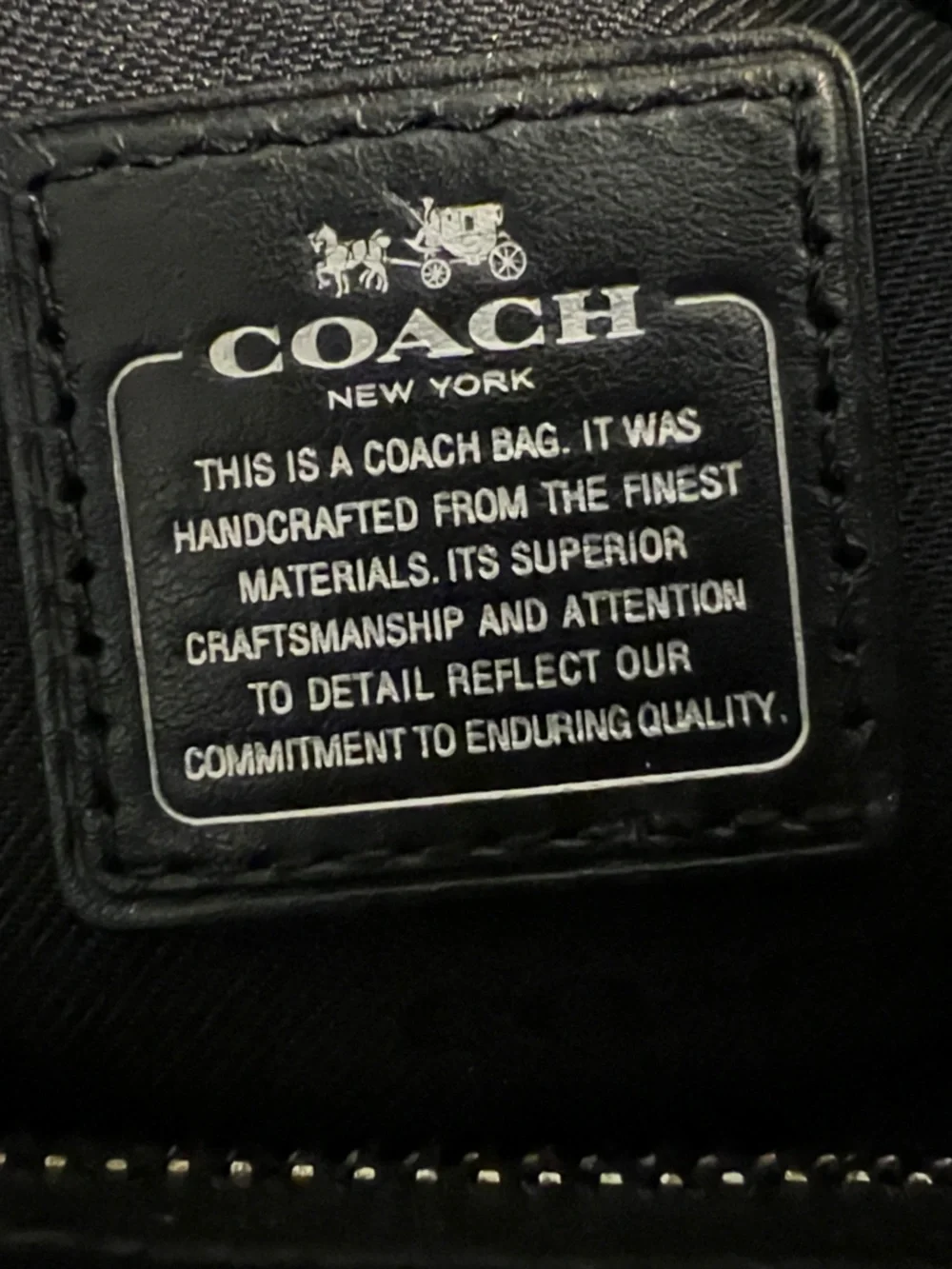 Coach pebbled leather