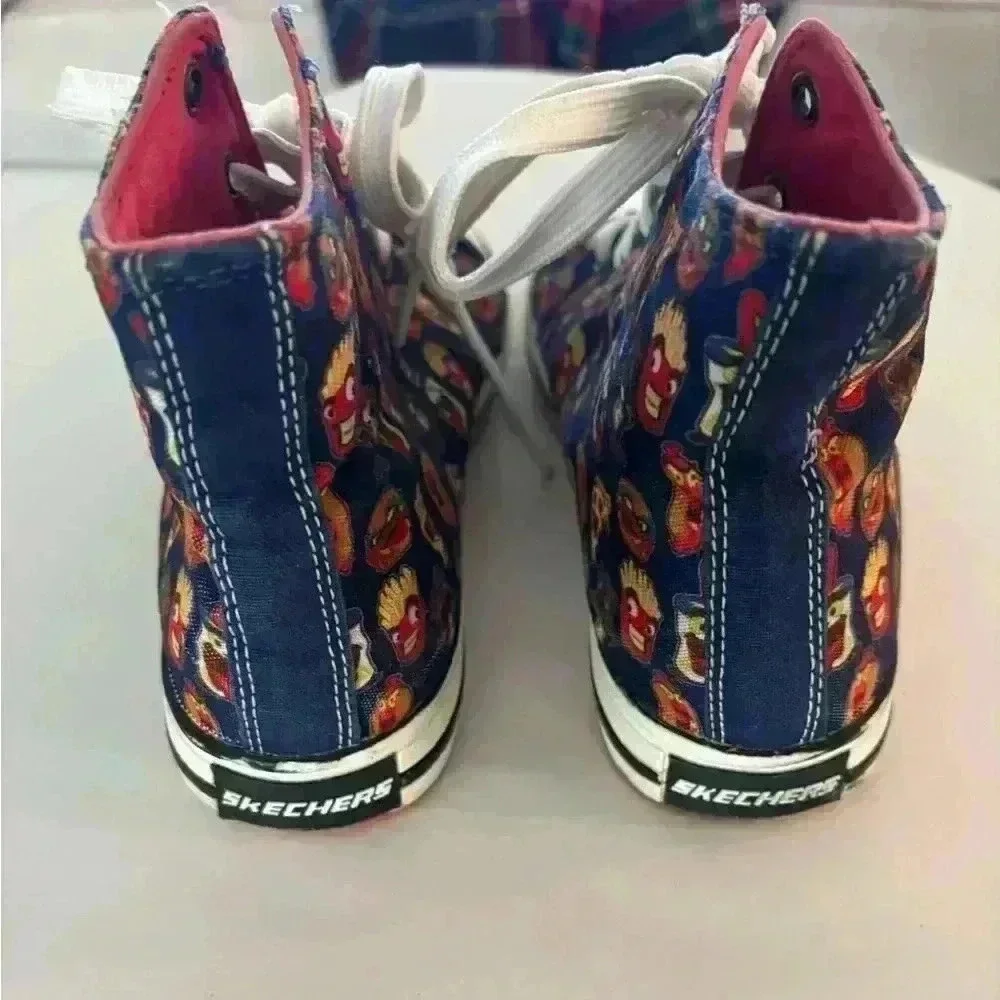 Skechers pizza hamburger hot dog fun print high tops boys size 5