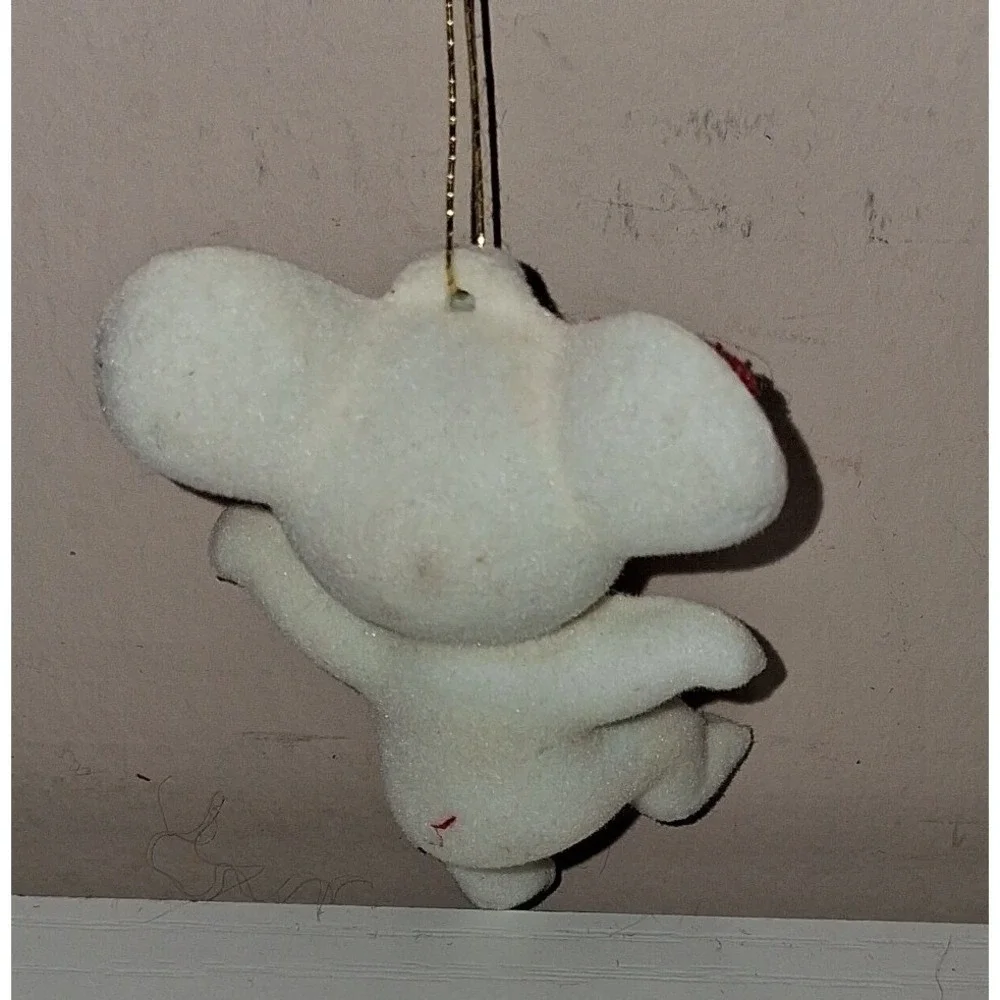 Unique Vintage adorable flocked