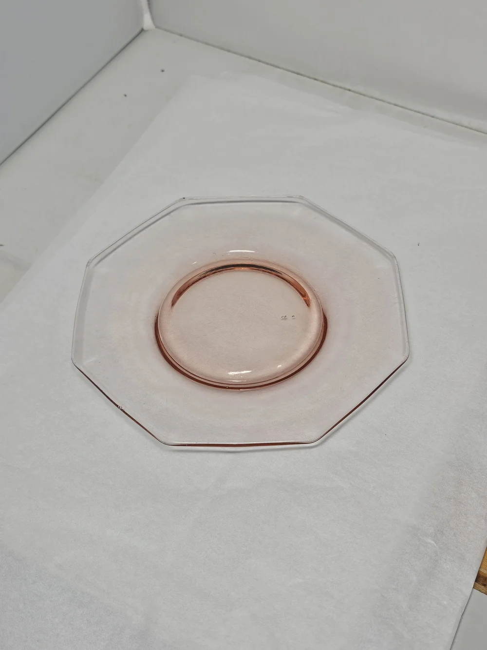 Depression Glass delicate octagonal
