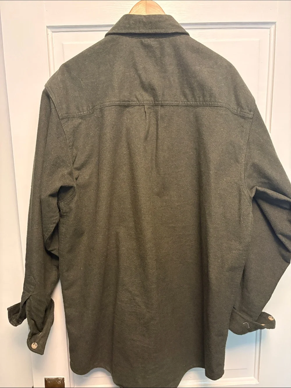 Moose Creek Olive Green Wool Overshirt Jacket XL