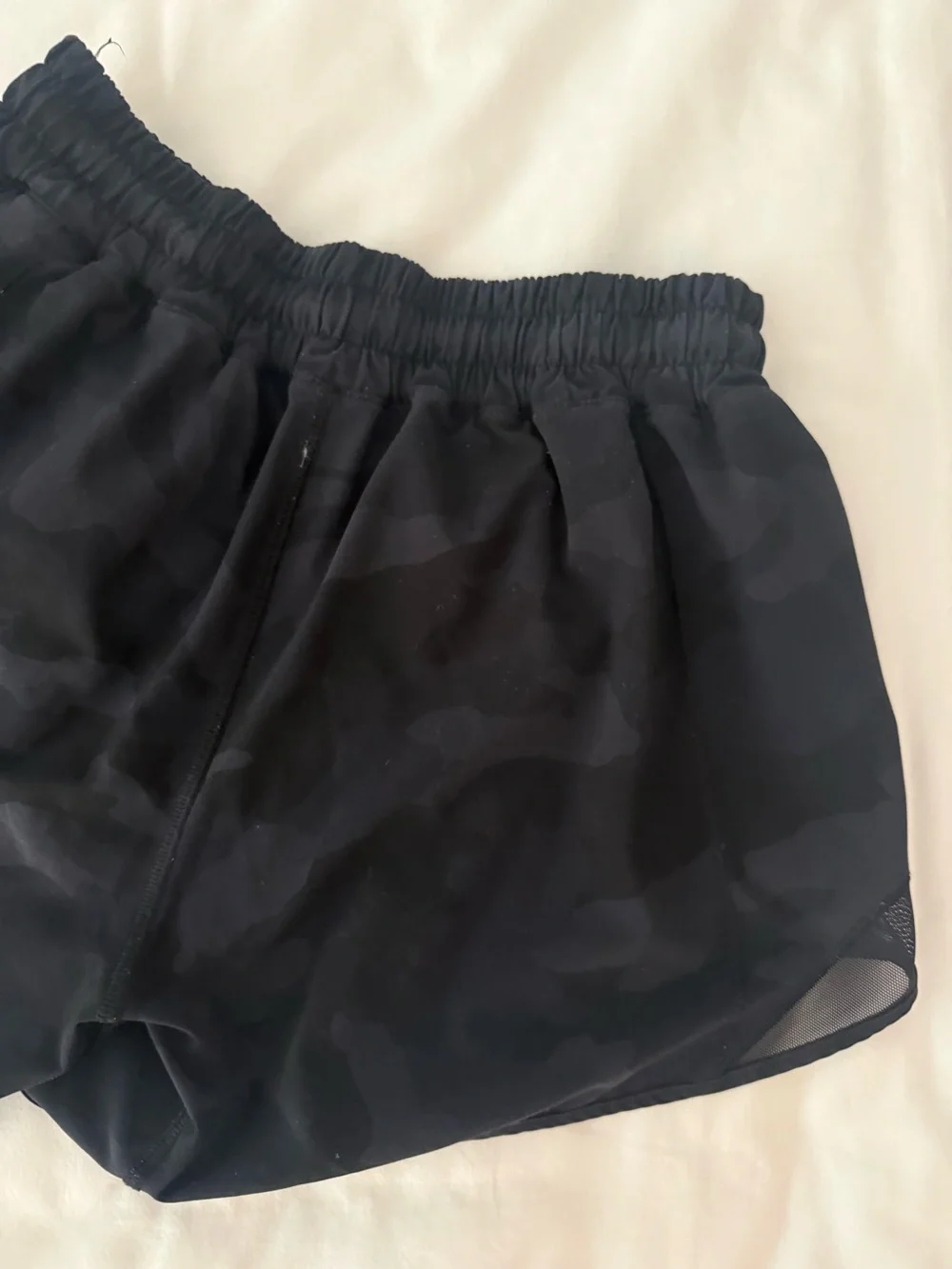 lululemon athletica Black Camo Athletic Shorts