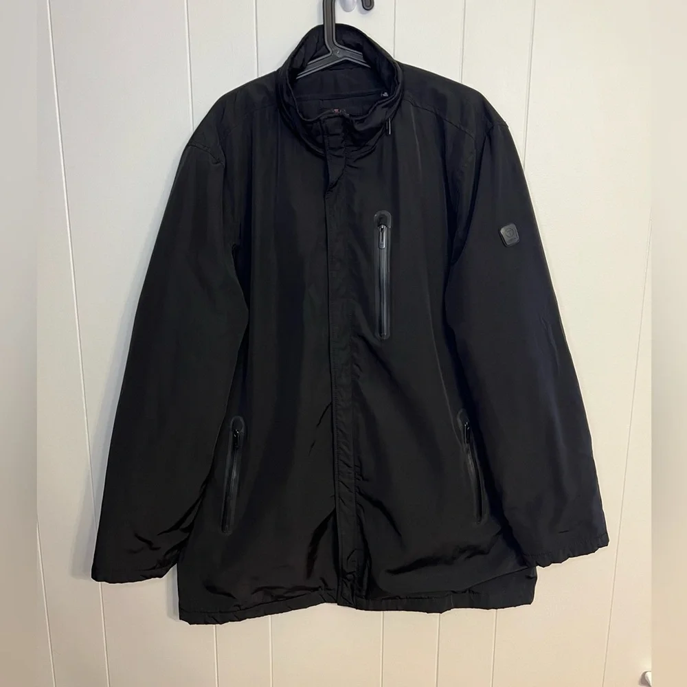 Tumi T Tech‎ quilted insulated commuter jacket with hideaway hood size XL