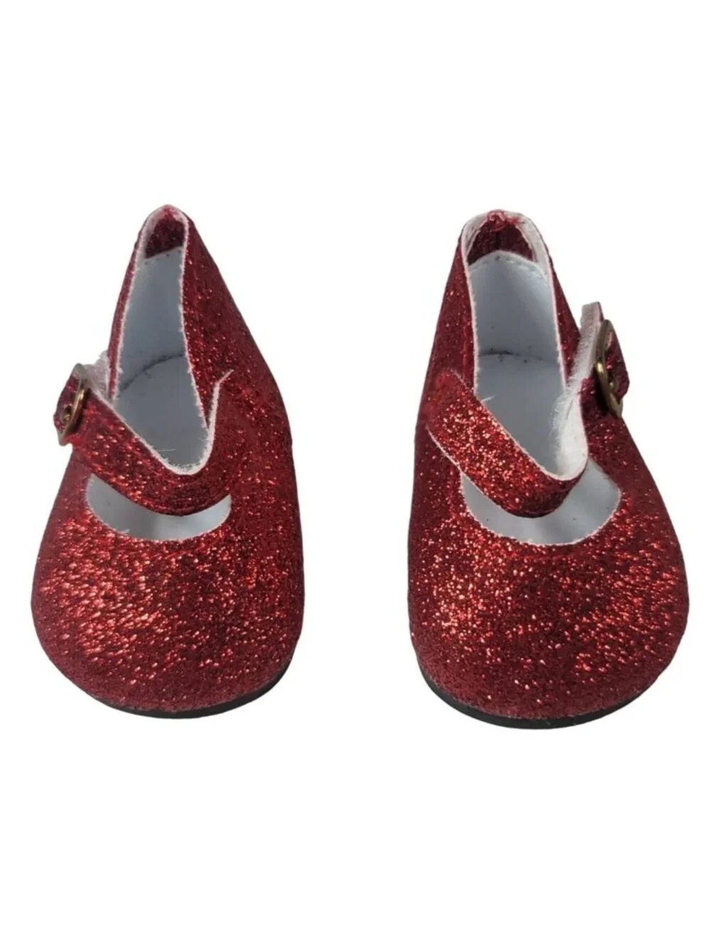 Mary Jane Red Glitter Shoes for 18