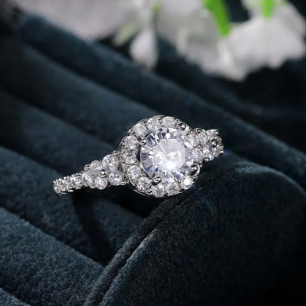 ❤️925 STERLING SILVER classic engagement