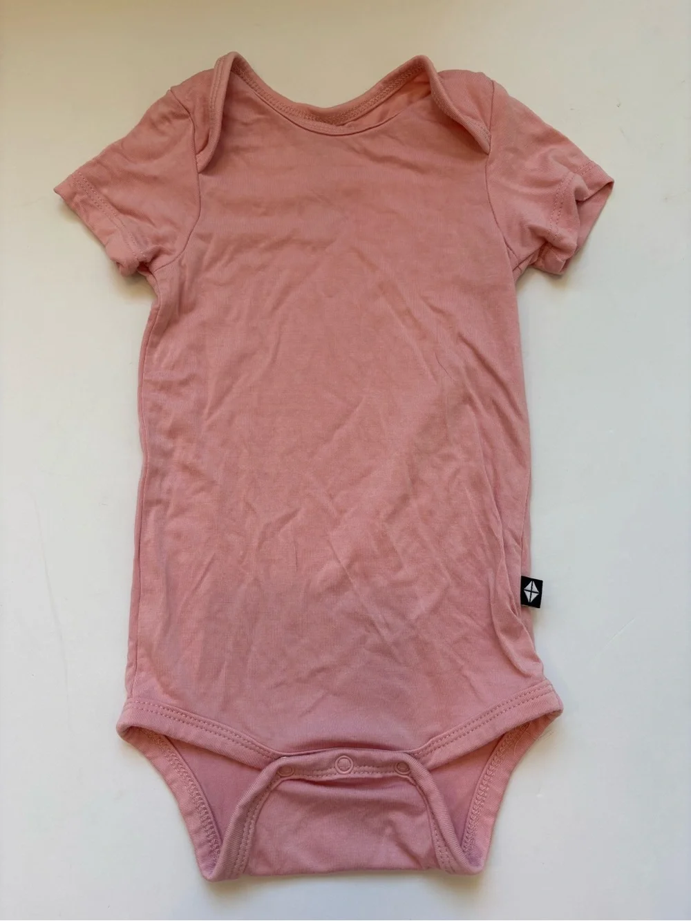Kyte BABY Soft Pink Short-Sleeve Bodysuit 3-6Months