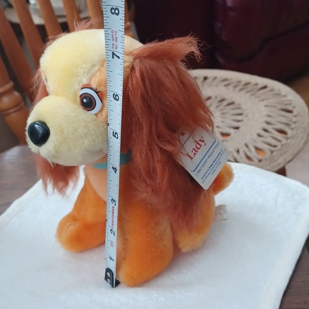Disney Lady and the Tramp Plush Dog Toy - Orange and Cream