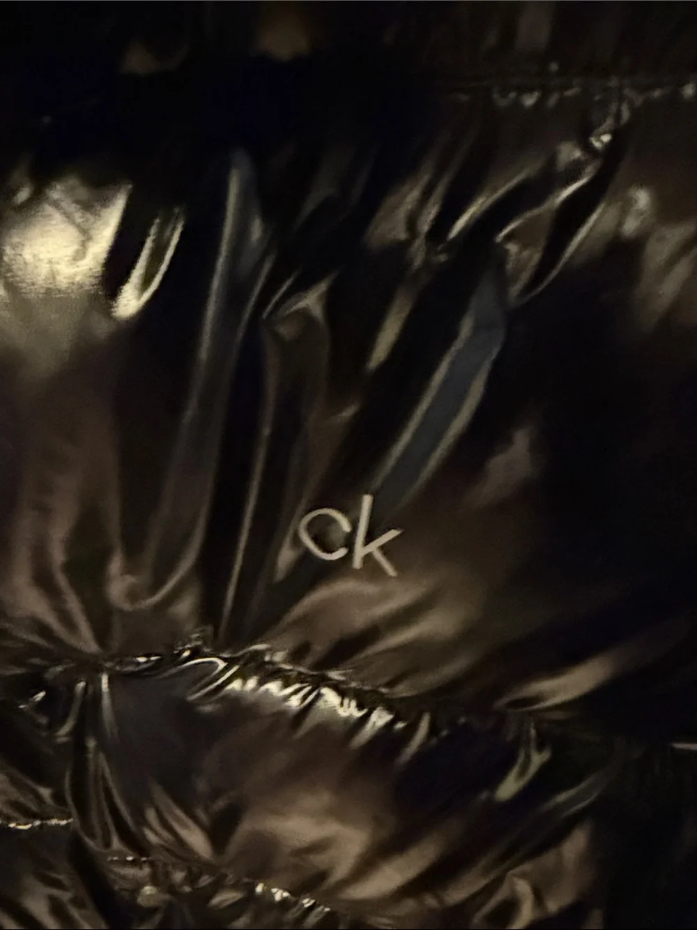 Calvin Klein glossy quilted