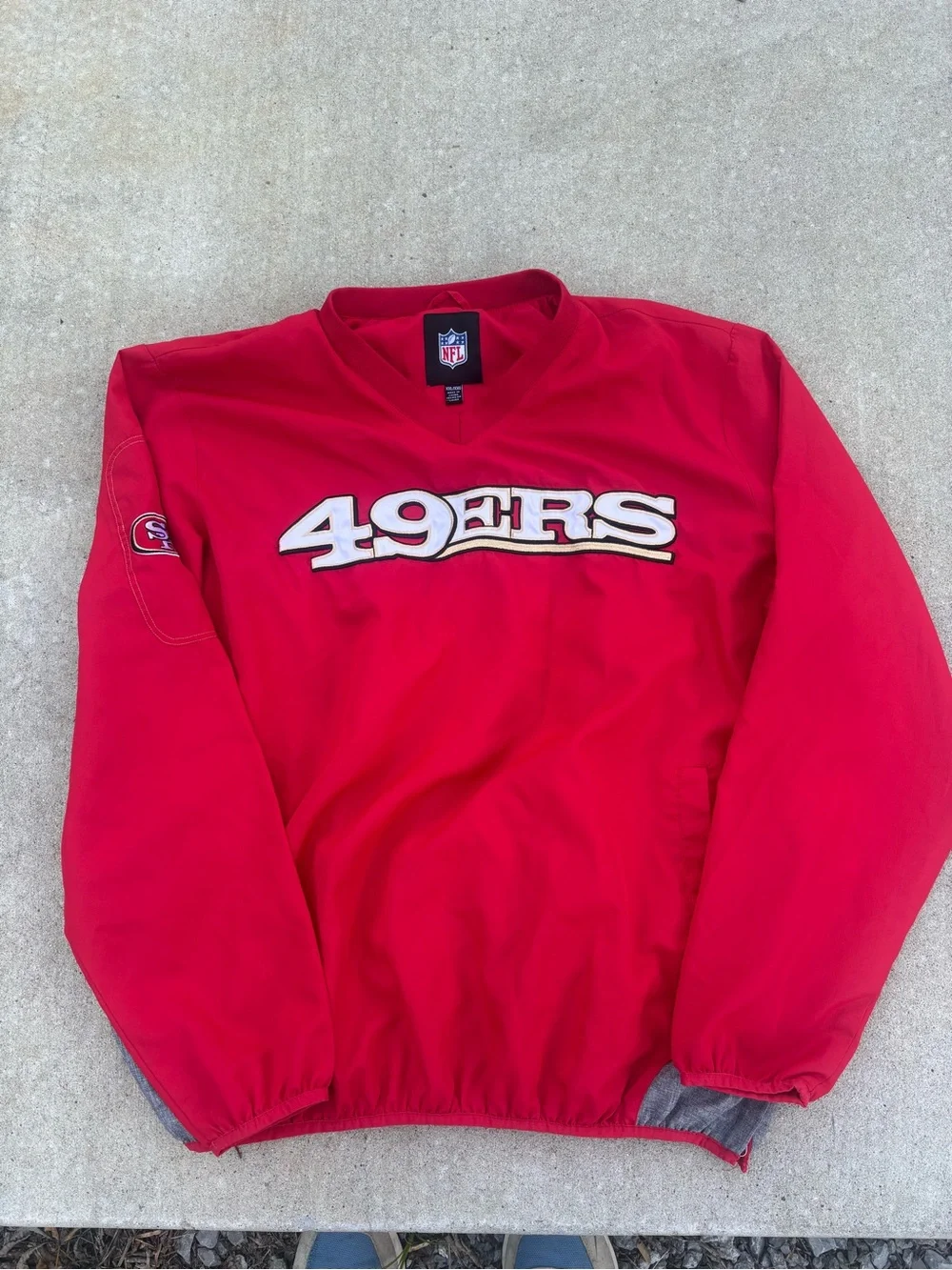 Vintage San Francisco 49ers Red Pullover with NFL Logo