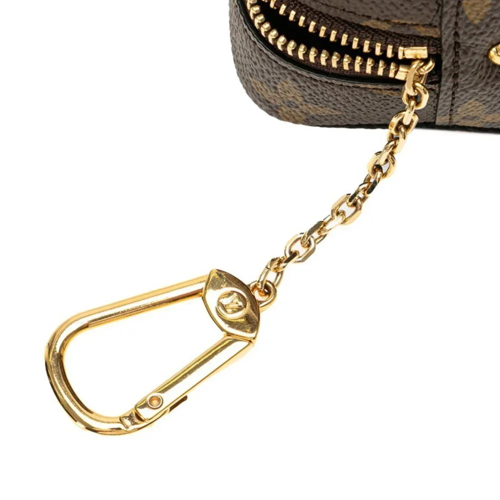 LOUIS VUITTON Authentic Brown Monogram Leather Pouch