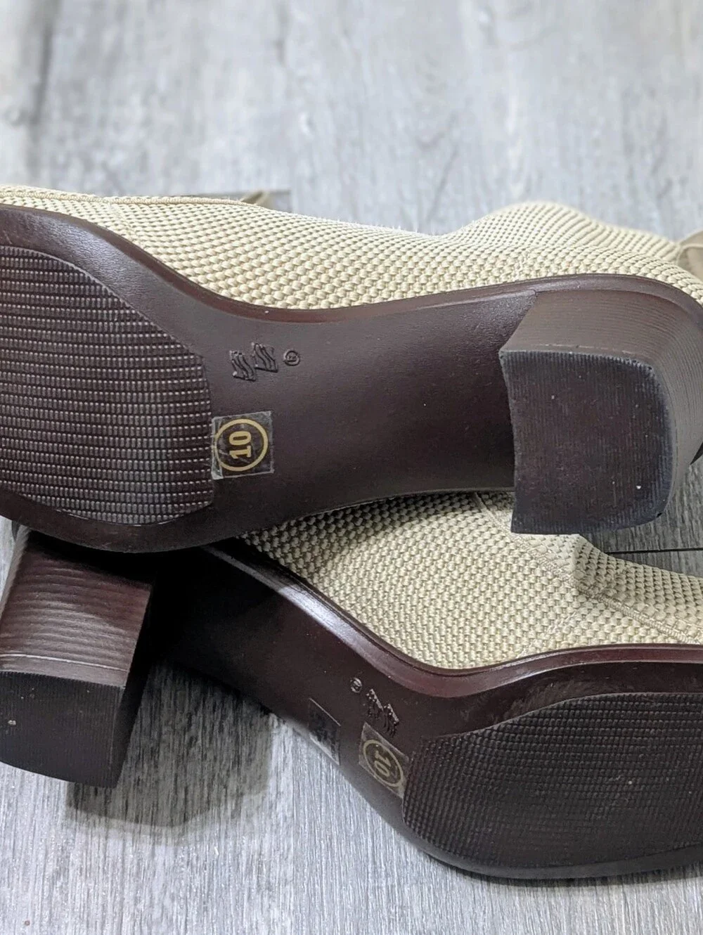 Charleston Shoe Co Beige Ankle Boots NWOT