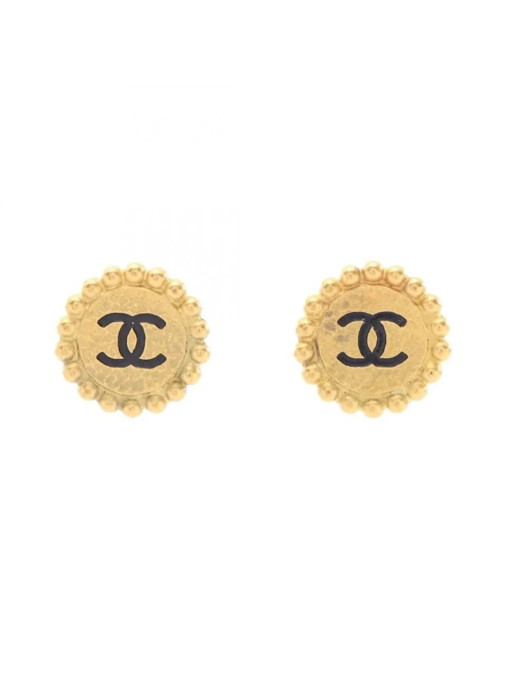 Chanel Earrings CC Logo Round