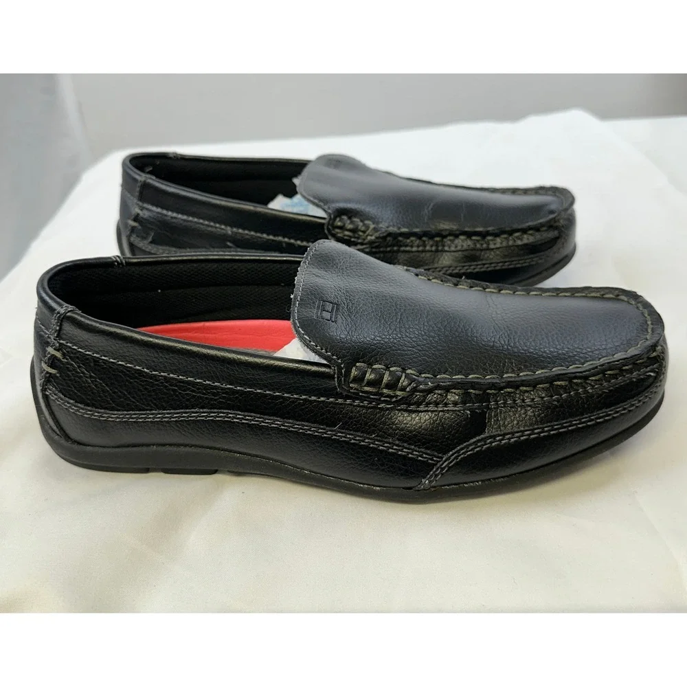 Tommy Hilfiger TMDATHAN Black Loafers Slip On Shoes‎ Men's 7