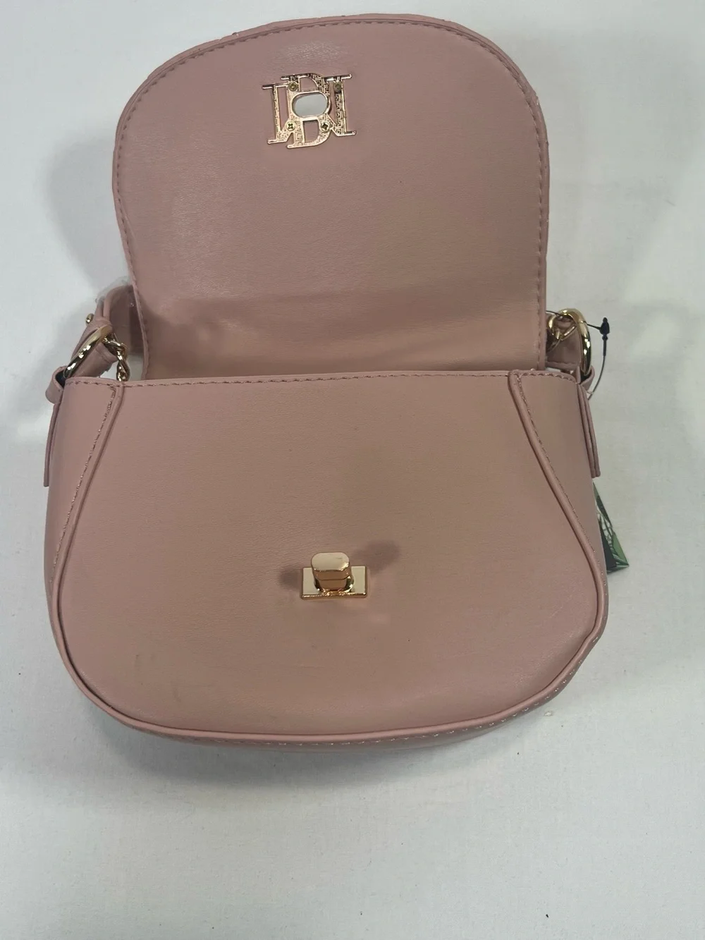 Badgley Mischka Quilted Chloe Pearl Handbag/Crossbody Blush MSRP $129.00