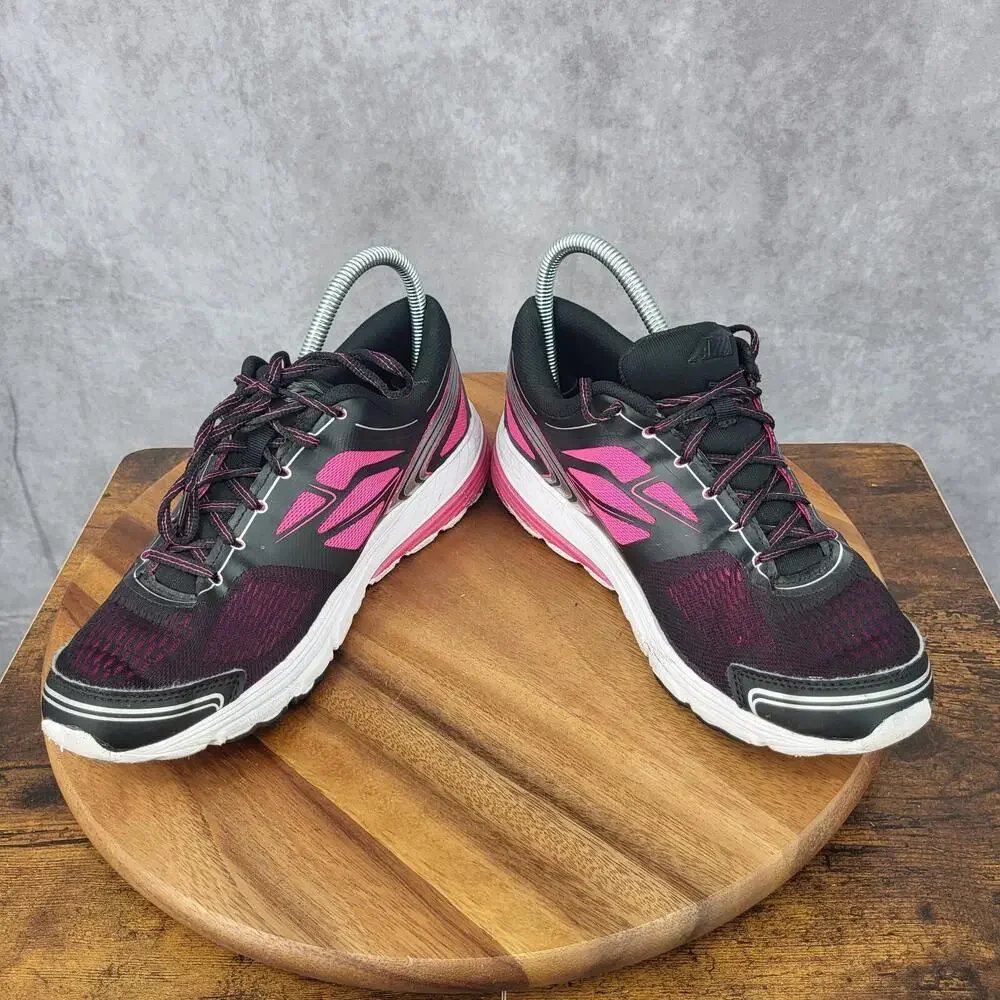 Avia ‎ Running Shoes Womens 8.5 Black Pink Arch Support Sneakers Trainers