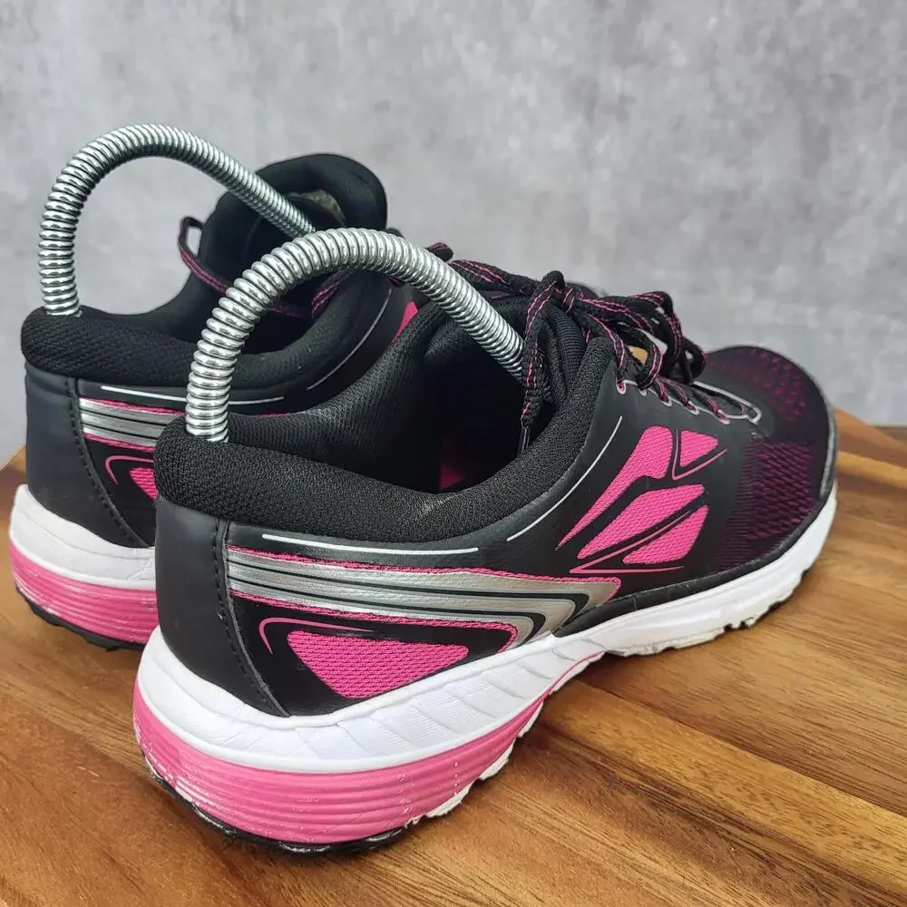 Avia ‎ Running Shoes Womens 8.5 Black Pink Arch Support Sneakers Trainers