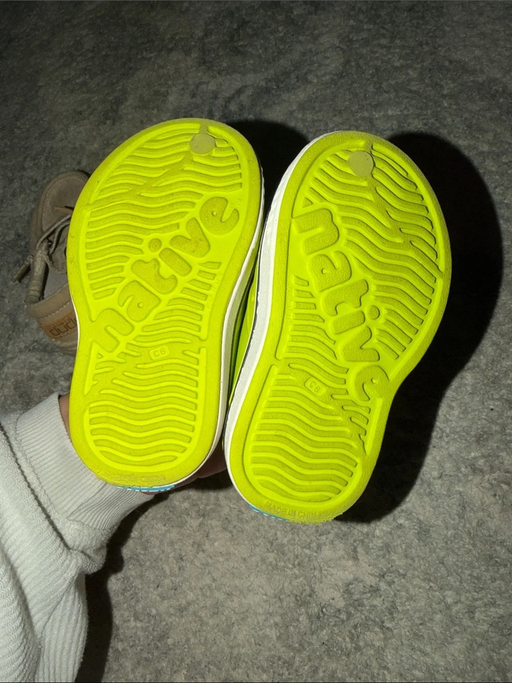 Hey Dude Neon Green Slip-On Kids Water Shoes