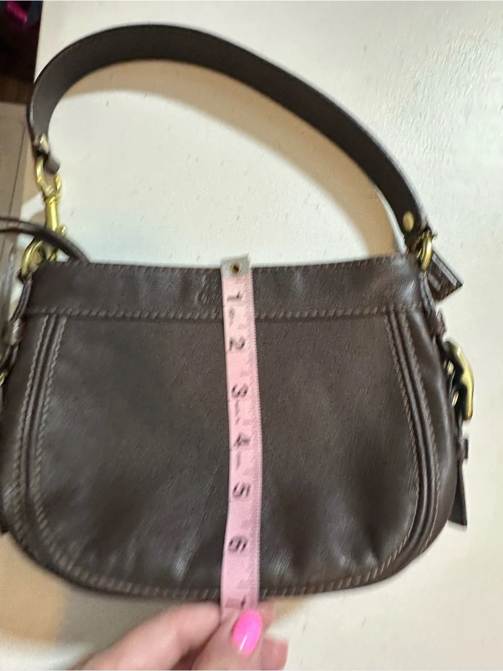 Coach brown leather