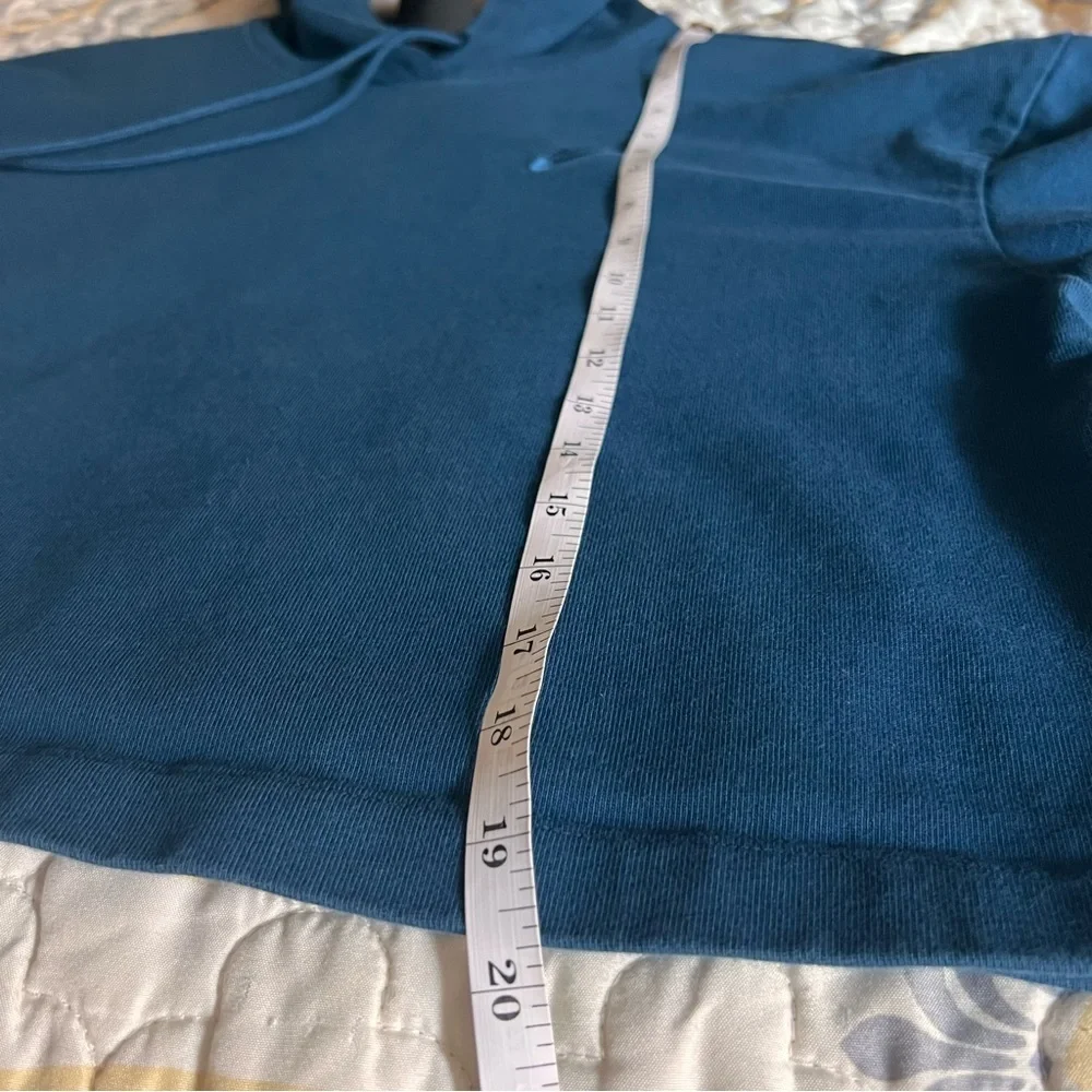 Nike Hoodie Womens Sportswear Jersey Crop Sweatshirt Blue Loose Fit, Medium