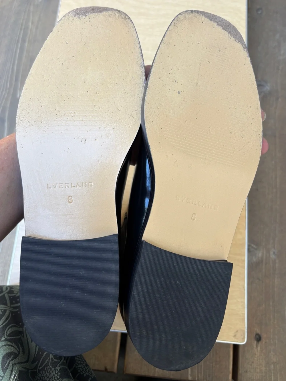 Everlane Wm’s Patent Black Leather The Chelsea Boot In Sz 8