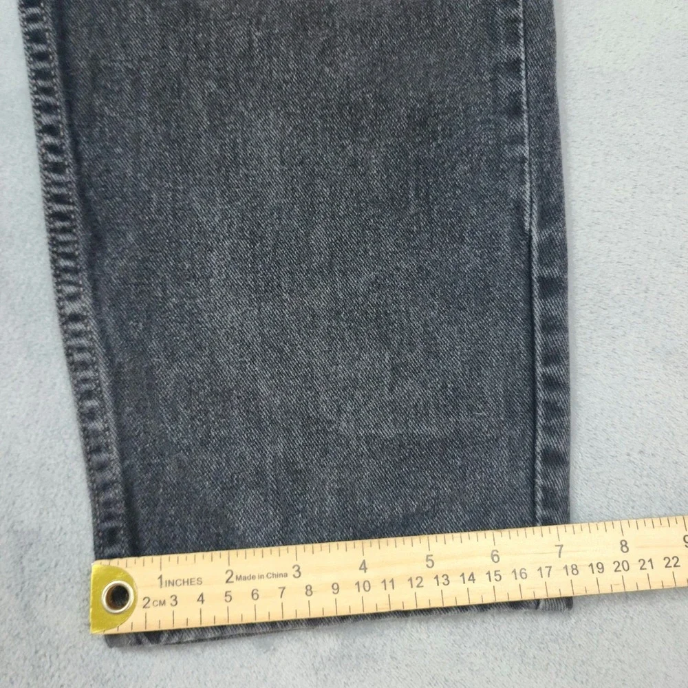 Vintage Levis 560 Loose Fit Jeans Mens Size 34x30 Black Baggy Tapered Denim Y2K