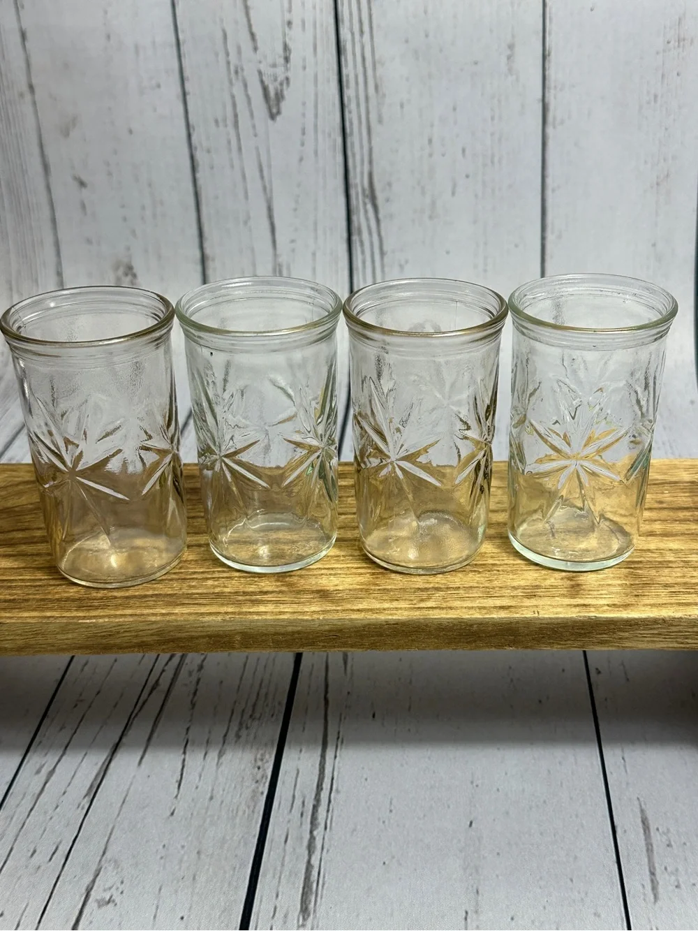 Vintage Ball Anchor Hocking Starburst  Juice Glass Set of 4