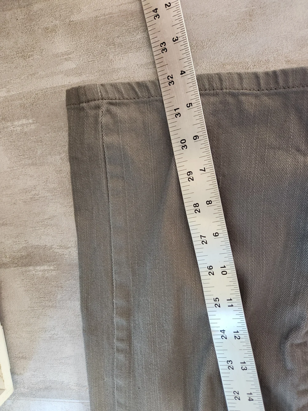 Gray Straight-Leg Pants