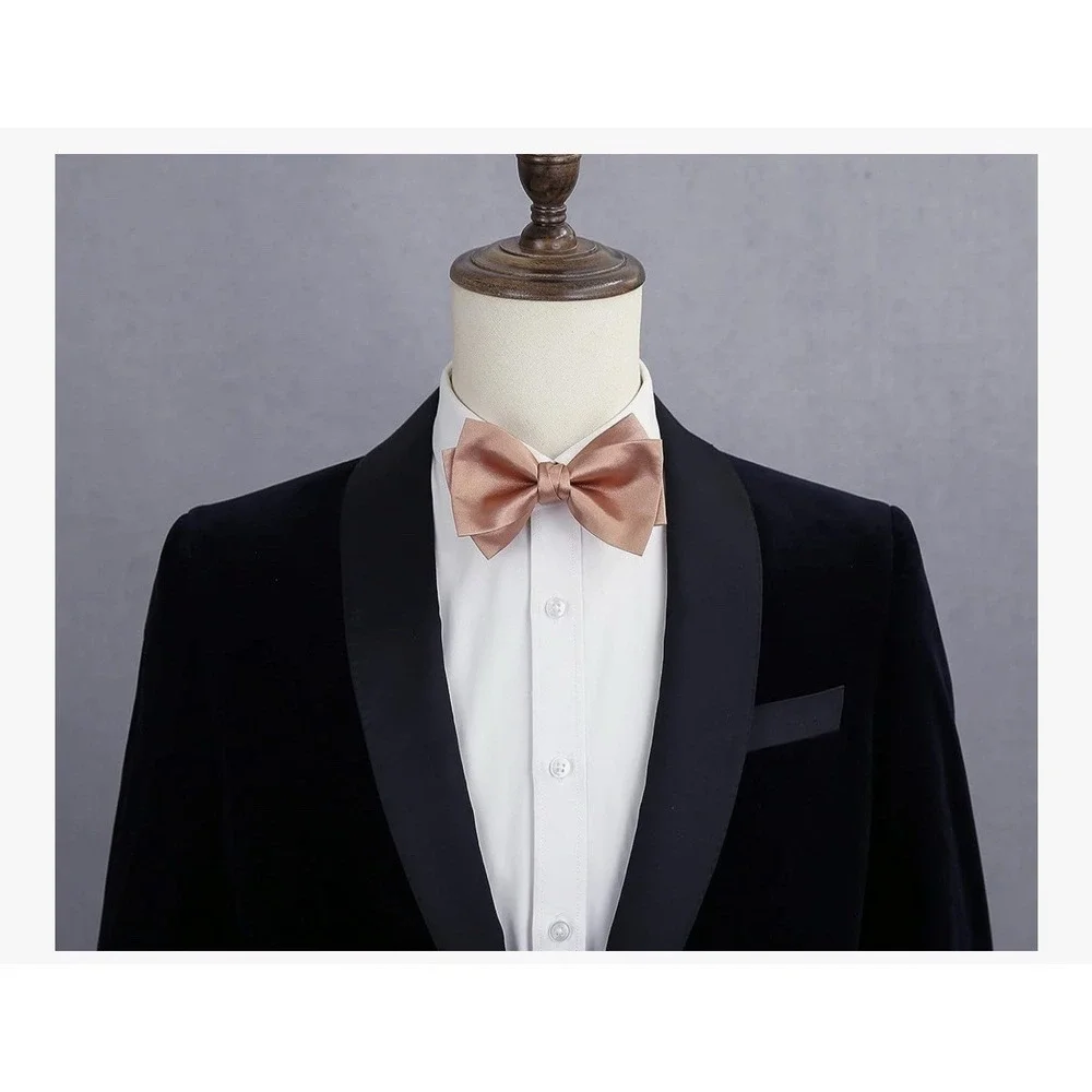 Bow Tie Pre-tied, Champagne Adjustable  Necktie [L]