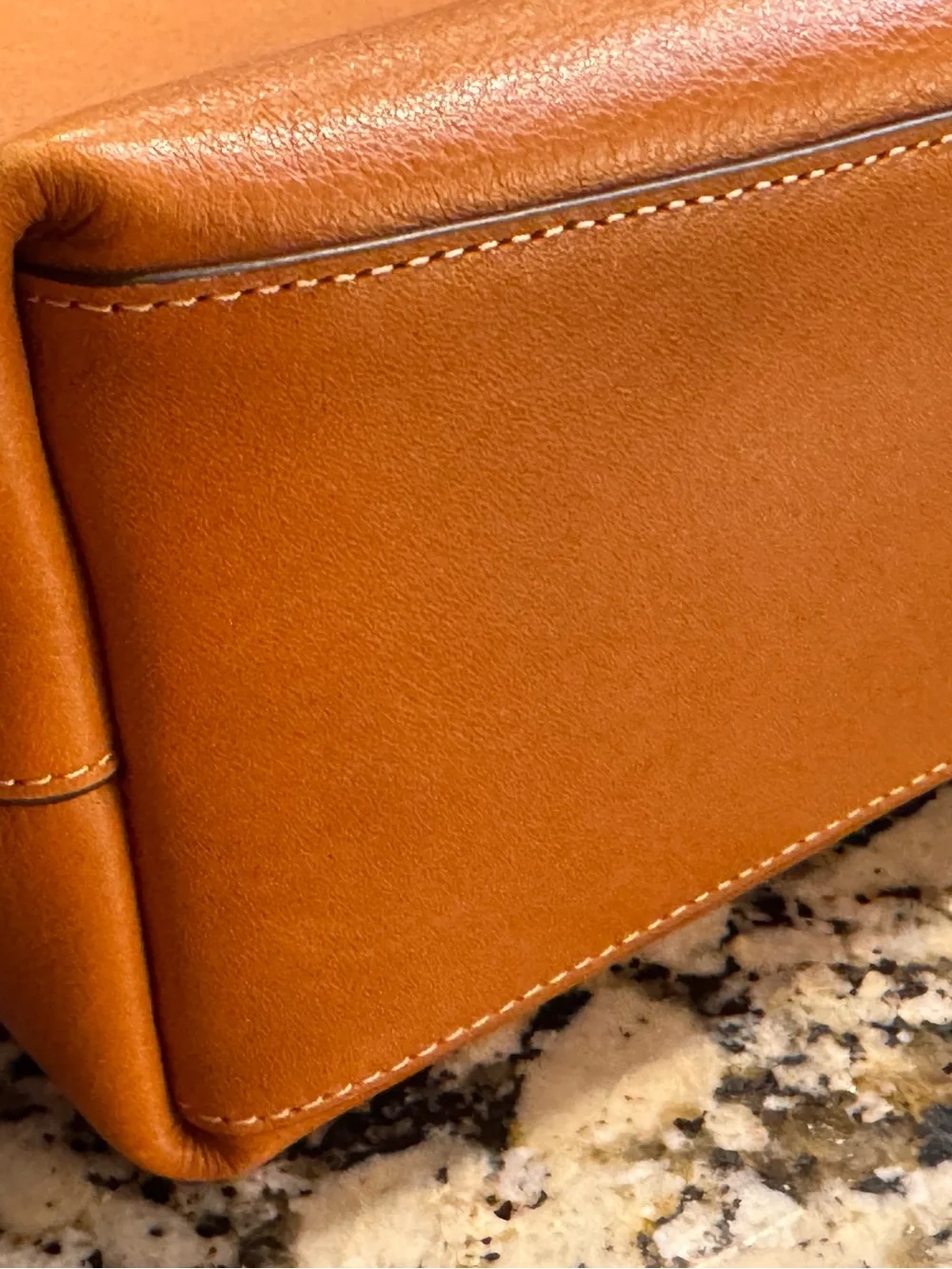 Coach embossed front strap