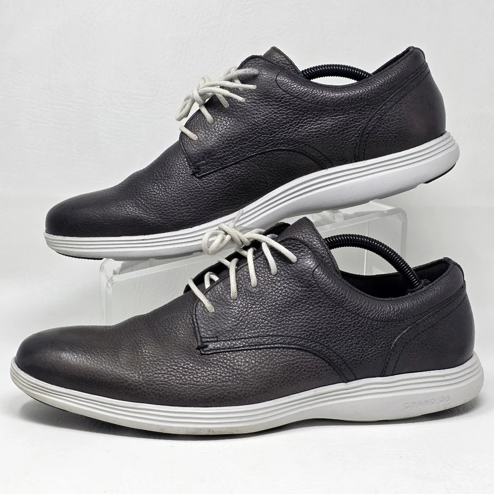 Cole Haan Grand Tour Oxford Java/Cobblestone Plain Toe Men’s Size 12 M Pre-owned