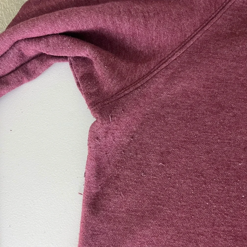 The North Face Mens XXL Burgundy Heathered Pullover Logo Hoodie