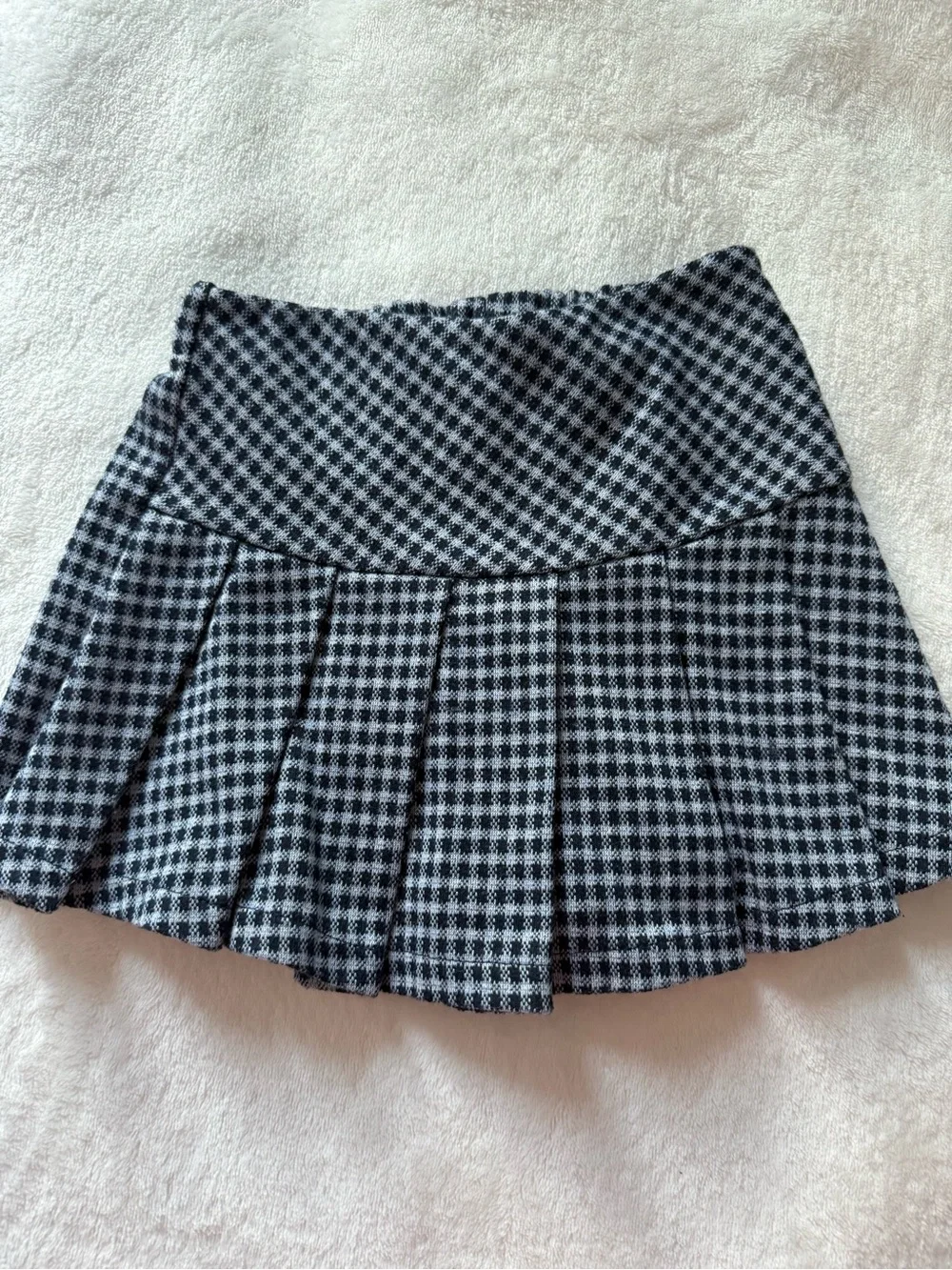 Zara girl Plaid Pleated Mini Skort 5T